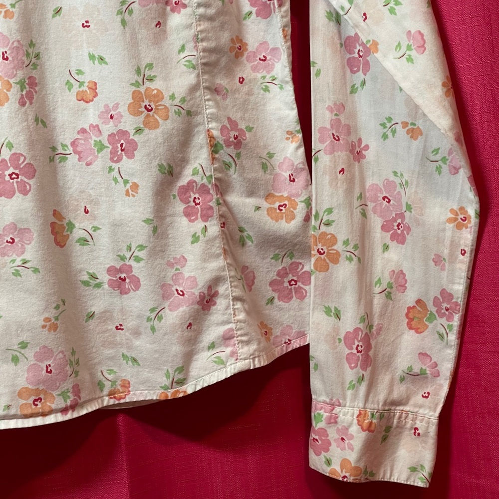JORDACHE FLORAL BUTTON UP SIZE M - Picture 7 of 11